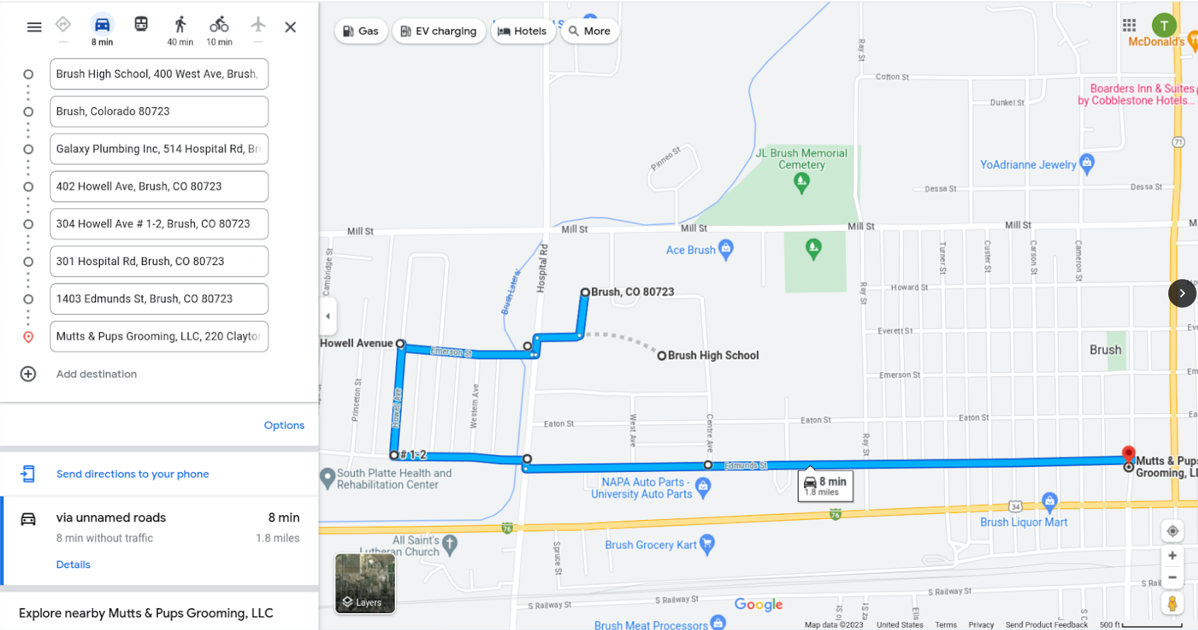 Parade Brush High School